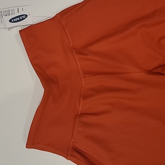 NWT Old Navy Powersoft Joggers Size S in Orange - Picture 2 of 4
